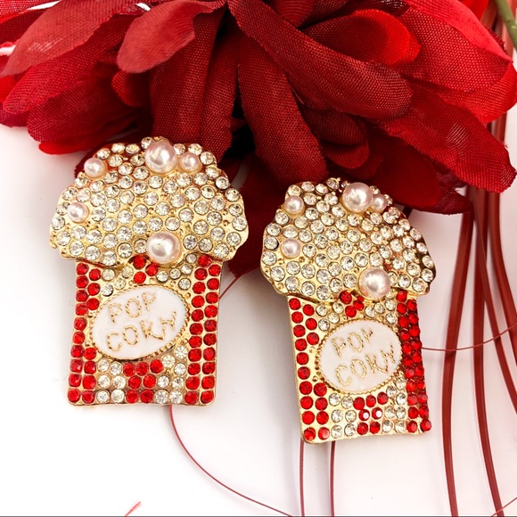 Popcorn Time Earrings - Picture 1 of 1